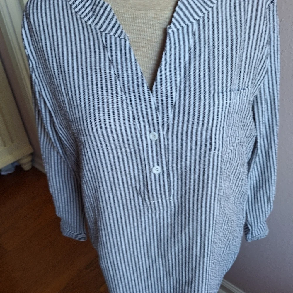 Striped Button-Up Shirt - Picture 10 of 16